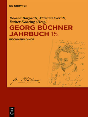 cover image of Büchners Dinge